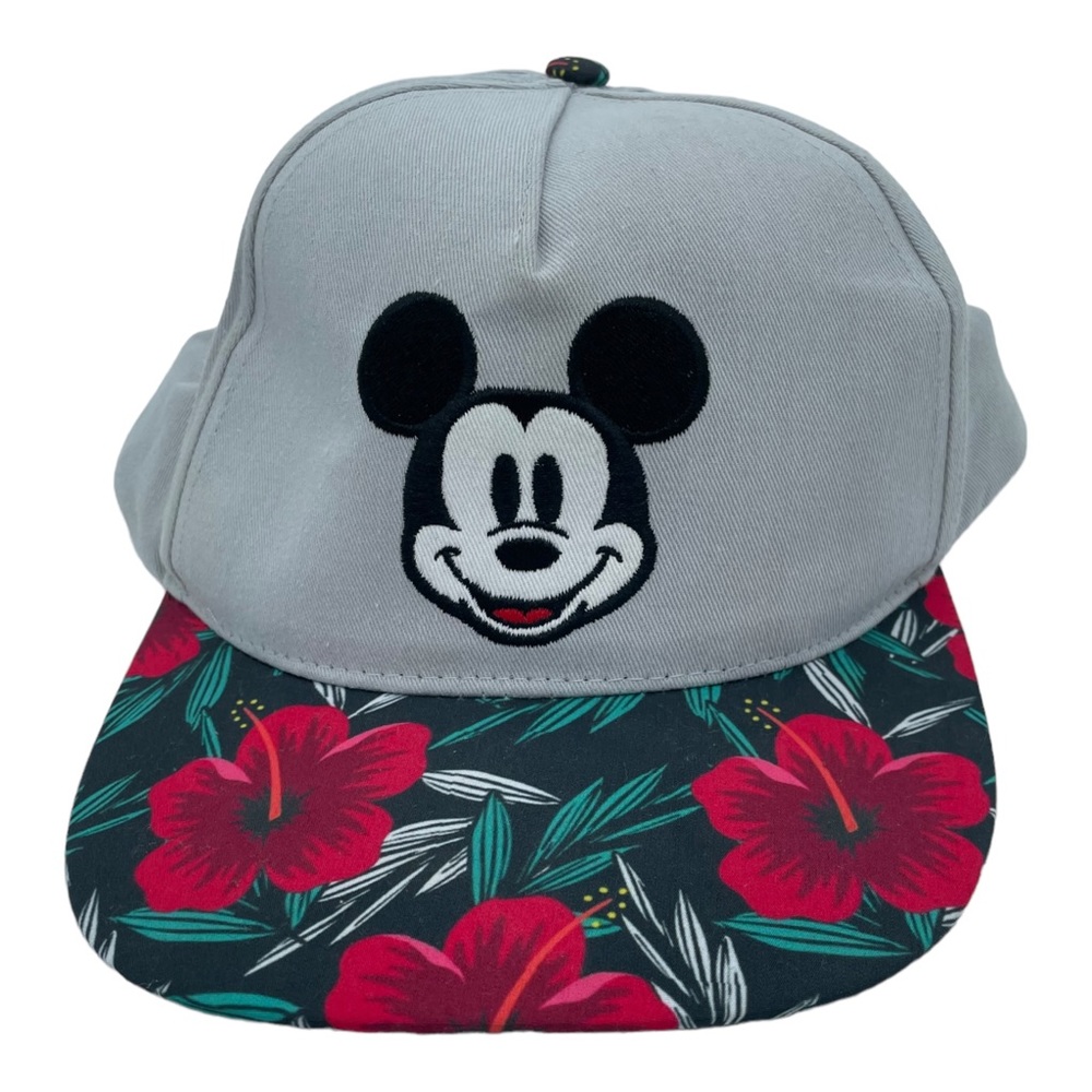 Disney Mickey Mouse Womens Floral Brim Adjustable Cap‎